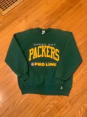 Vintage 90s Russell Athletic Green Bay Packers NFL Pullover Crewneck Sweater
